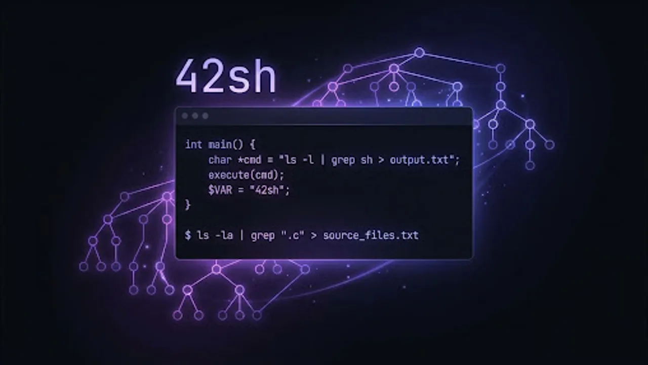 42sh - Interpréteur Shell POSIX