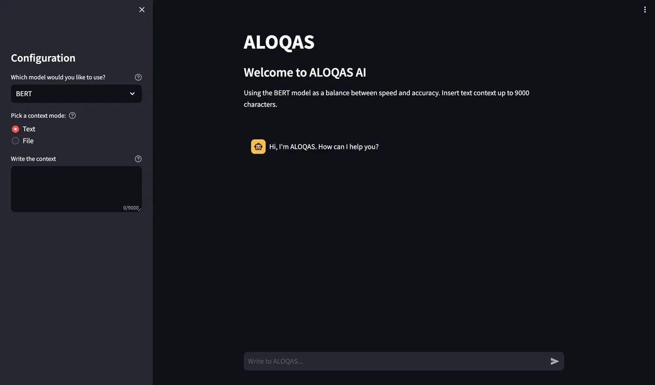 Aloqas - Chatbot IA Question Answering